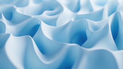 Obraz premium Abstract blue background with smooth, flowing waves and a soft, dreamy look.