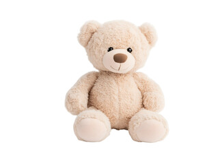 Cute Beige Teddy Bear Plush Toy Sitting
