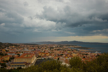 Naklejka premium The panorama of La Maddalena, Sardinia, Italy