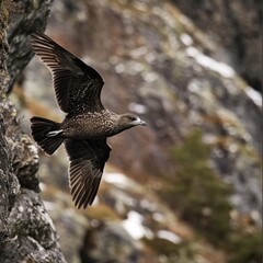 Fototapeta premium Stercorarius skua in Norway