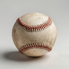 Baseball ball on white background
