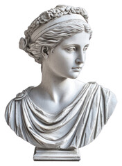 Obraz premium PNG Classical goddess statuebust art sculpture historical.