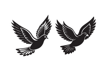Mourning Dove Silhouette vector bundle, Mourning Dove Silhouette, Mourning Dove Silhouette Bundle 