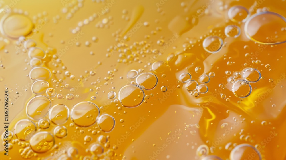 Poster thick gel consistency with tiny air bubbles and smooth texture