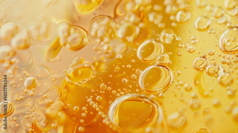 Poster thick gel consistency with tiny air bubbles and smooth texture