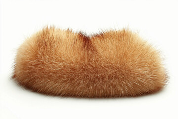 Fur isolated on white: Animal Fur in brown, Fur wildlife, fur texture, Clipping path