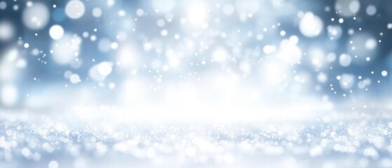 Fototapeta premium Magical Winter Wonderland with Falling Snow