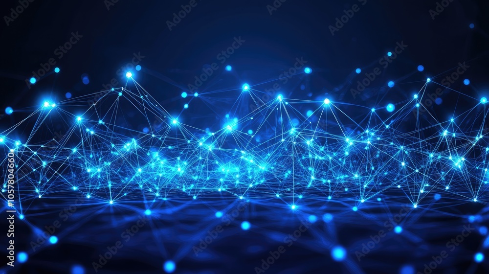 Poster abstract gray technology layout with connected polygonal patterns and futuristic lines