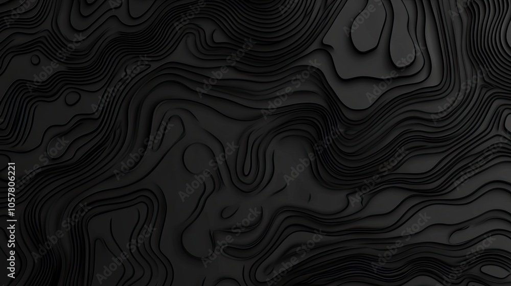 Aufkleber abstract one-color design with fluid curves, perfect for business presentations and web use