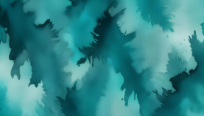 Shimmering teal watercolor mobile phone wallpaper