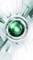 Fototapeta premium White and green technology/game abstract wallpaper