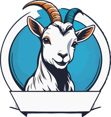 Goat Sillhouette Design, Goat logo and icon Design, Goat Illustration vector design