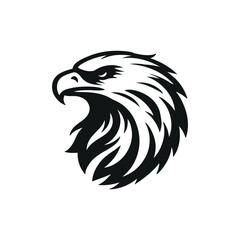 High detailed eagle head logo iconic eps file