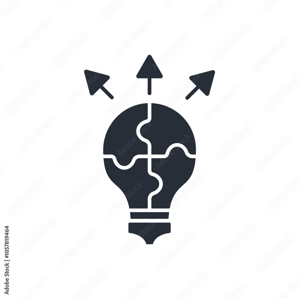 Fototapete problem solving icon. vector.editable stroke.linear style sign for use web design,logo.symbol illust