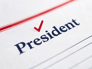 U.S. presidential election ballot forms and voting documents for the 2024 election
