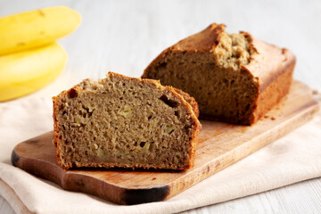 Homemade Banana Bread Ready to Eat