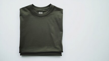 Naklejka premium green blank thsirt template against white background