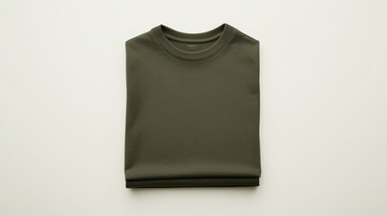 green blank thsirt template against white background