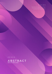 Abstract Gradient Poster with Circular Geometric Shapes. Modern abstract poster featuring circular geometric shapes