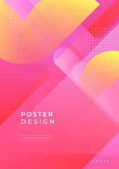 Vibrant Geometric Abstract Poster Design