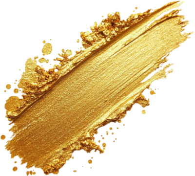Gold Paint Brush Stroke