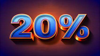 modern 3d text effect 10% OFF 3d rendering with background