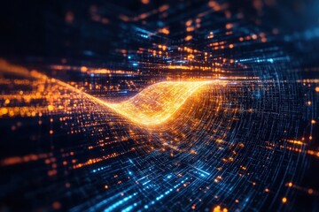 Abstract Quantum Computing Core with Intense Data Flow