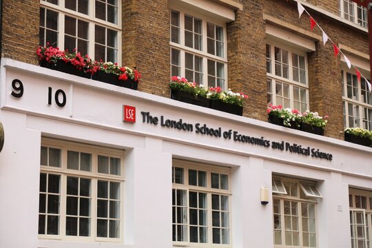LONDON, UK - JULY 9, 2024: LSE London School of Economics and Political Science building in London, UK.