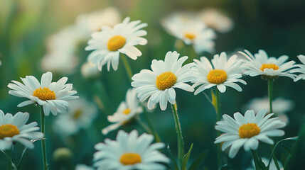 Field of Daisies in Bloom
