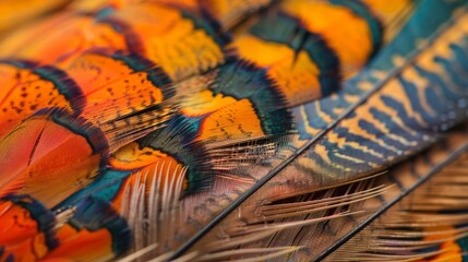 Texture pheasant feather 