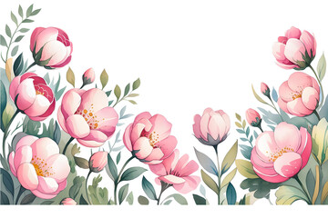 Png tulips frame