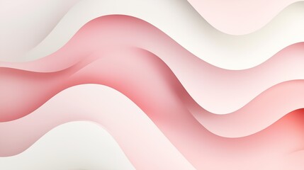 Abstract pink and white background with wavy lines.