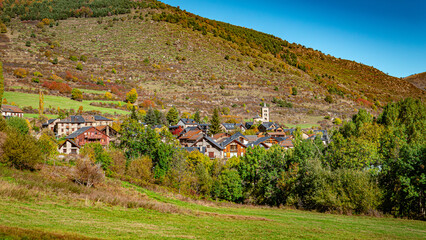 Son (Pallars Sobir&agrave;), Catalonia, Spain. General view of the village