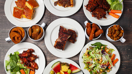 Hero Food Shot, Buffet Style