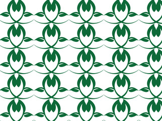 a green pattern with a pattern of circles on a white background