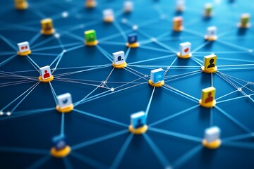 Global Network of People Connected and Interdependent