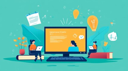 Remote learning sessions with teachers teaching live lessons to students via a virtual classroom platform, using digital tools to engage and interact with students.