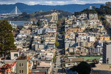 Exposure done from Hyde Street on top of Lombard Street, San Francisco, taken from the cable car...