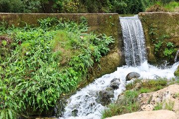 The Gorgo de la Escalera waterfall in Anna town