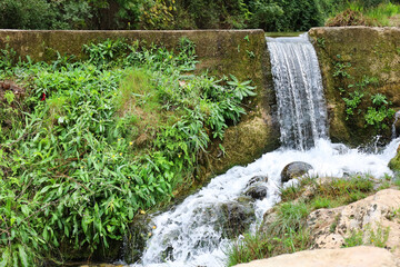 The Gorgo de la Escalera waterfall in Anna town