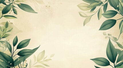 Tranquil Foliage: A Serene Nature Background