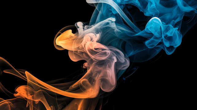 Mesmerizing Smoke Abstract - Beautiful Wallpaper on Black Background