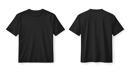 A blank black t