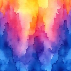 Obraz premium Vibrant Bold Gradient Colors Abstract Watercolor Background Creating Stunning Artistic Scene picture