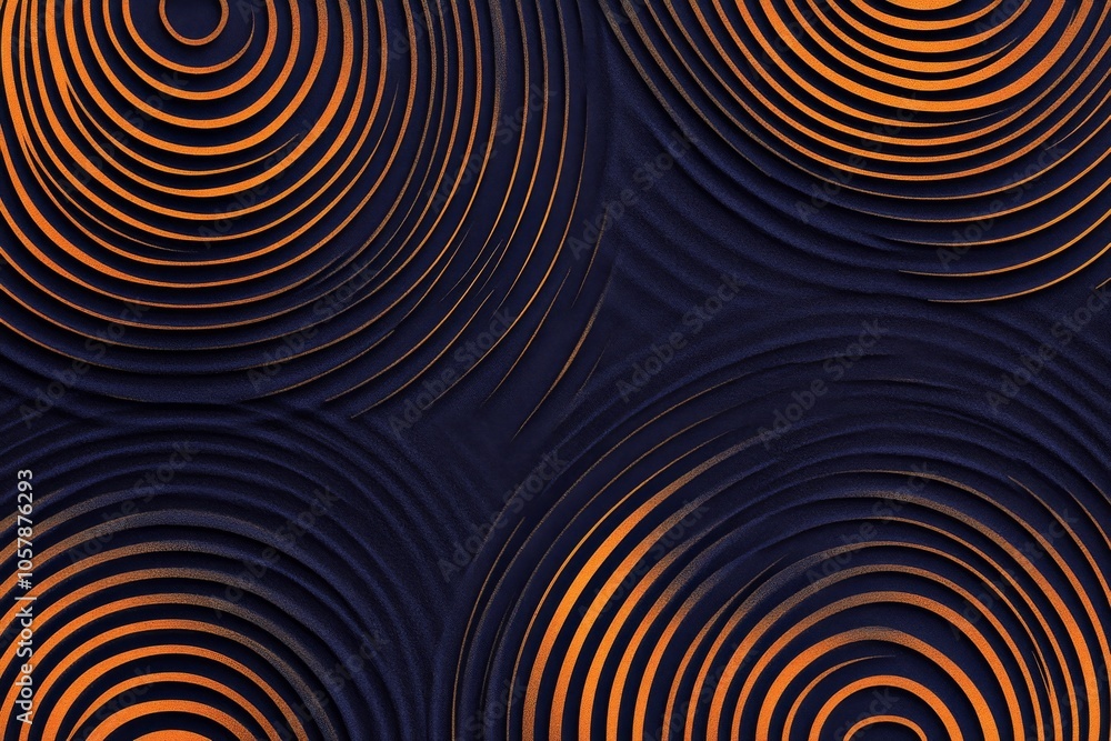 Poster colorful concentric circles create a mesmerizing visual illusion in abstract art