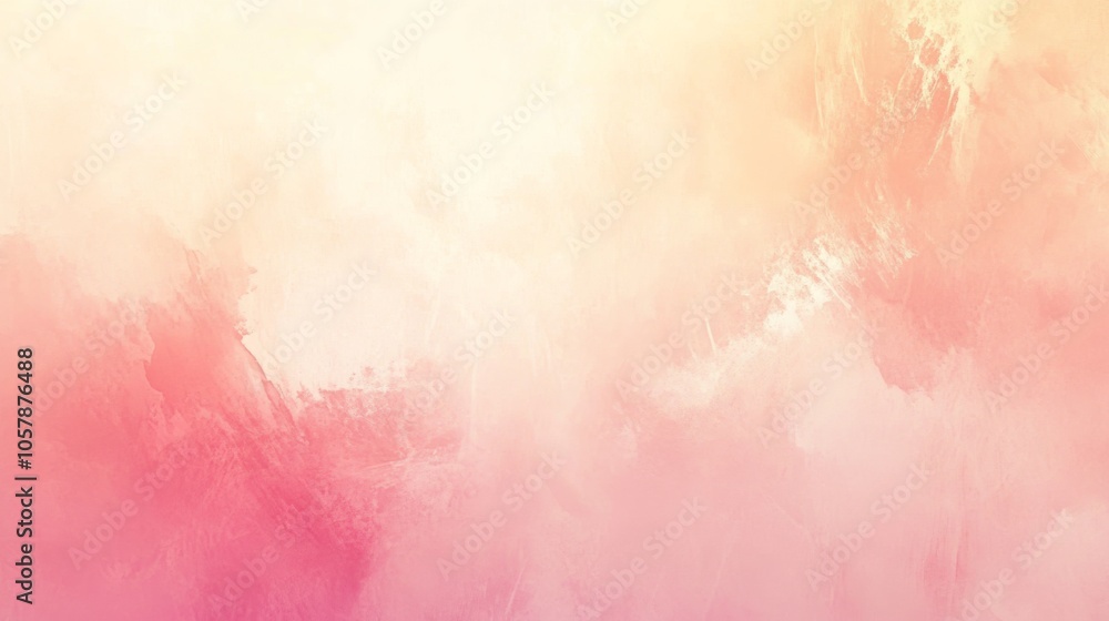 Aufkleber the background is a gradient of soft pink to peach, creating a delicate and elegant pastel effect.