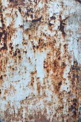 Rusty Metal Surface with Natural Corrosion Patterns in Close-Up View Displaying Textured Weathering Effect, decay concept