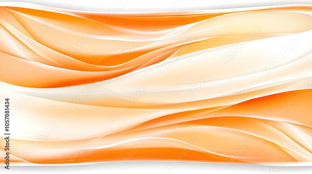 Poster dynamic orange technology background with futuristic lines and polygonal structures