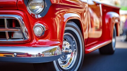 Vintage Classic Red Car