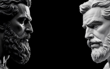 Ancient Sculptures of Stoic Thought and Virtue